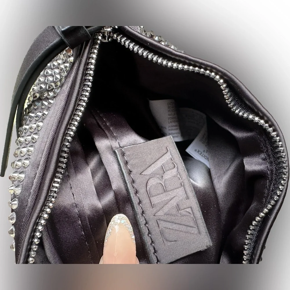 ZARA rhinestone shoulder bag - Picture 3 of 9